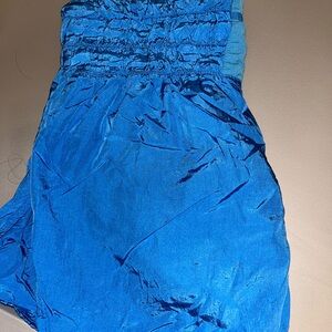 Love Tree Royal Blue Ruffled Top